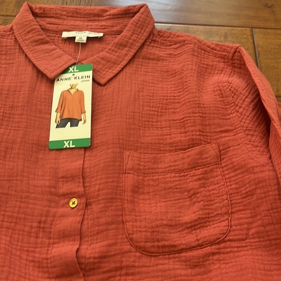 Anne Klein Button Up Shirt Size:XL - Picture 8 of 12